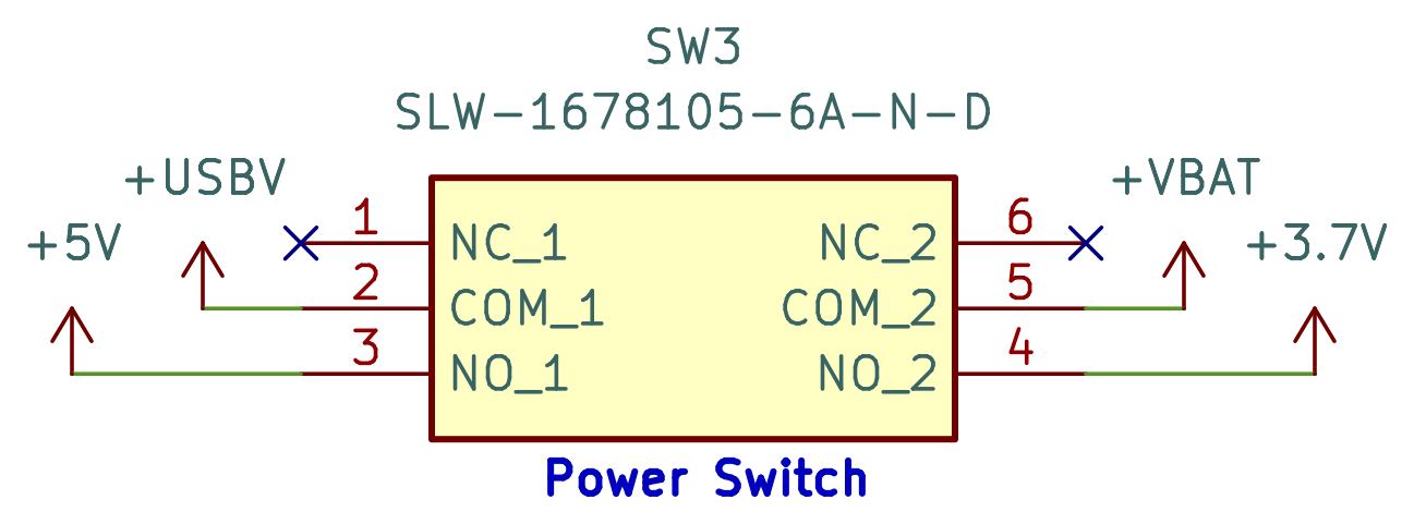 A schematic diagram detailing a DTDP swtich.