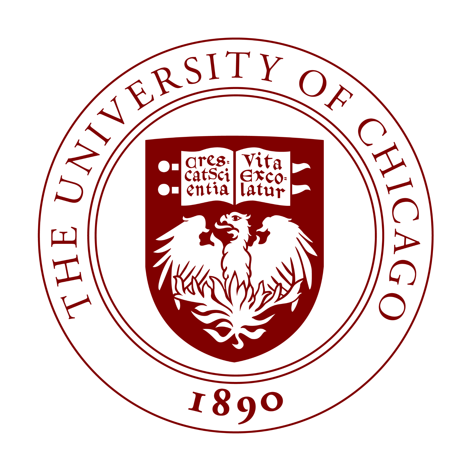 The seal for the University of Chicago.